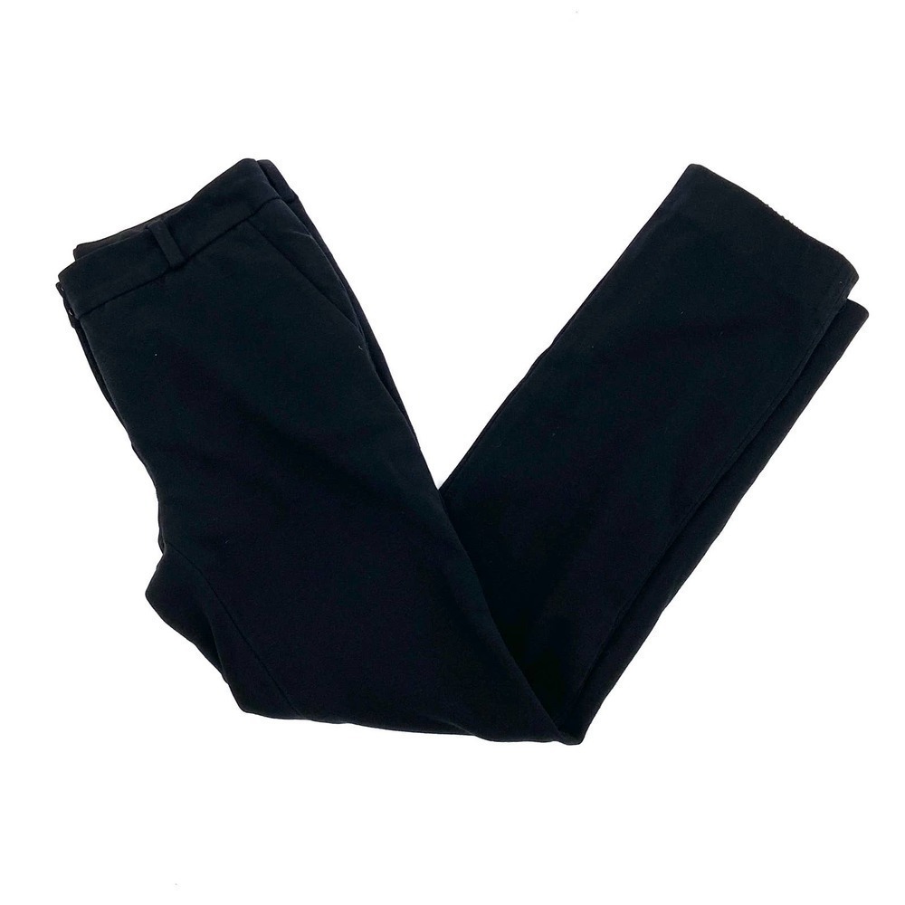 DIANE VON FURSTENBURG Black Stretch Soft Comfy Trouser Dress Pants Size 4
